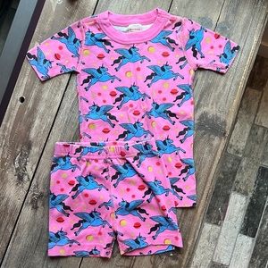 Hanna Andersson unicorn Pegasus organic cotton jammies size 5T or 110 cm 🦄 💫